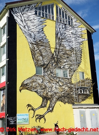 Bodø, Seeadler-Wandbild