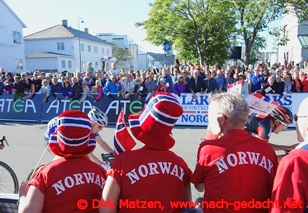 Bodø, Zuschauer beim Arctic Race of Norway