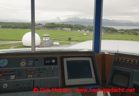 Bodø, im Tower des Luftfahrtmuseums