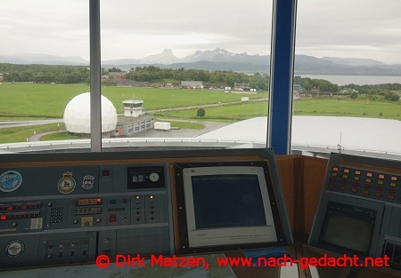 Bodø, im Tower des Luftfahrtmuseums