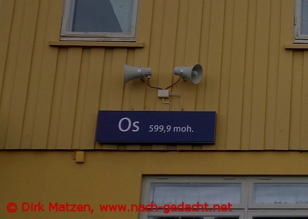 Rrosbanen, Bahnhof Os