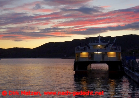 Bodø, Sonnenuntergang geht zu Ende