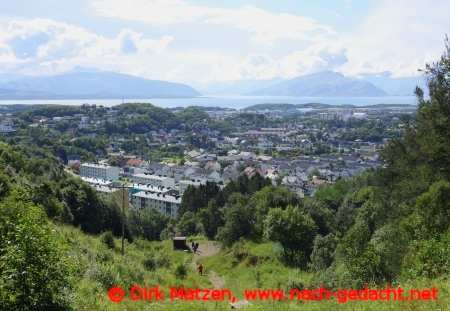 Bodø, Blick zurück zur Stadt