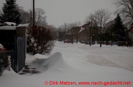 Schneewehen in Garzau