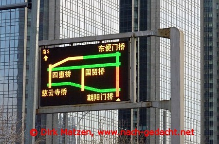 Peking, Stauwarnung