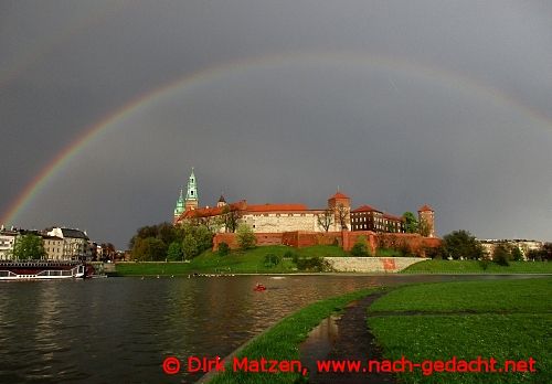 Krakau, Regenbogen ber Wawel