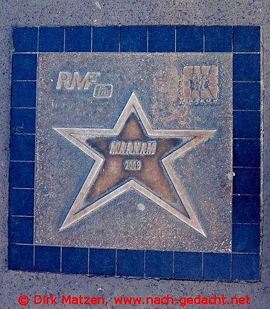 Krakau, Walk of Fame Maanam