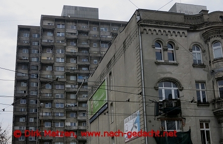 Lodz, Gebäude ulica Piotrkowska 200-204