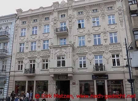 Lodz, Jugendstilhaus in der ulica Piotrkowska