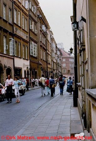 Warschau Altstadtstraßen 1987