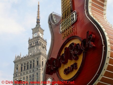 Warschau, Hard-Rock Café und Kulturpalast