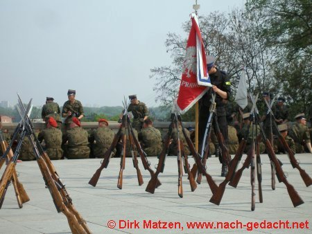 Warschau, Soldaten am Knigsschloss
