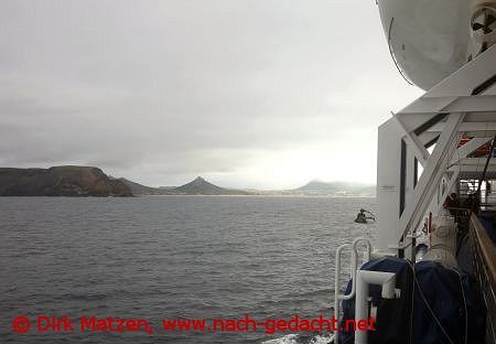 Anfahrt auf Porto Santo