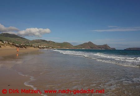 Porto Santo, am Strand Campo de Baixo