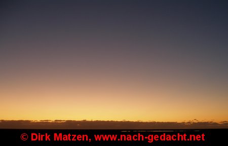 Sonnenuntergang in Hjer