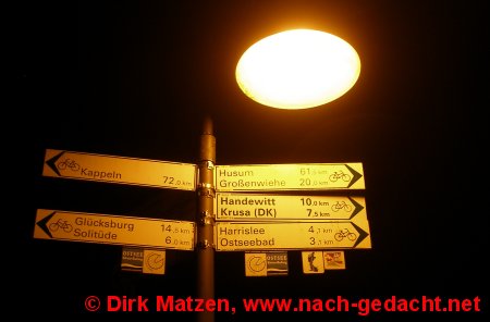 Endpunkt der dnisch-deutschen Grenzroute