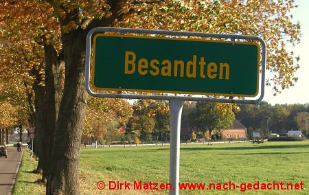 Ortsschild Besandten