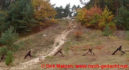 Panzersperren auf dem Truppenbungsplatz Klietz