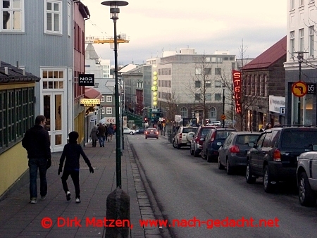 Reykjavik Einkaufsstraße