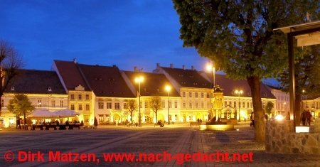 Sibiu, Hermannstadt - Abendstimmung auf der Piaţa Mare