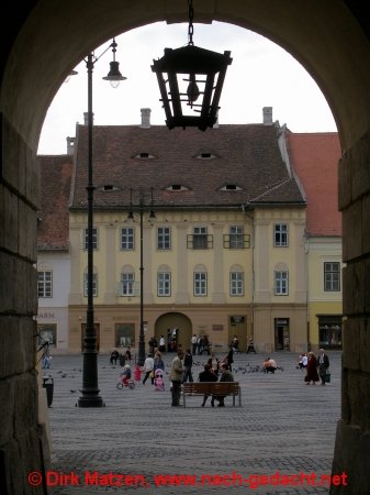 Sibiu, Hermannstadt - Durchgang von der Piaţa Mică zur Piaţa Mare