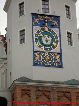 Szczecin / Stettin: Uhr am Schloss