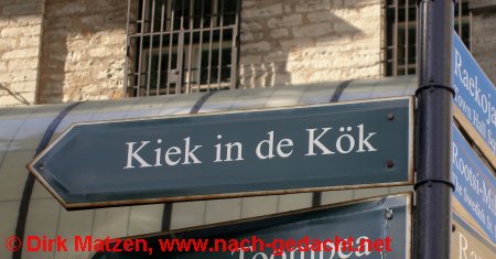 Tallinn, Schild "Kiek in de Kk"