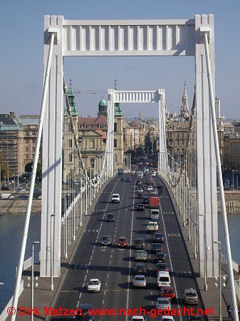 Budapest, Erzsébet híd Elisabethbrücke