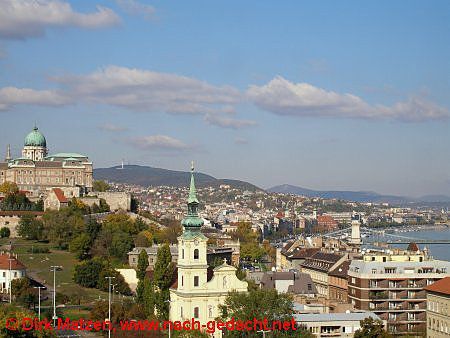 Budapest, Blick über Stadtteil Buda