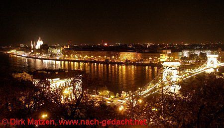 Budapest, Blick ber das nchtliche Buda