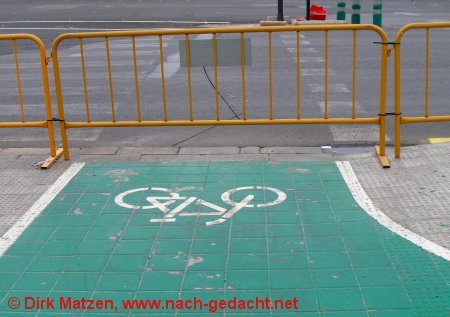 Valencia, Radfahrerhindernis