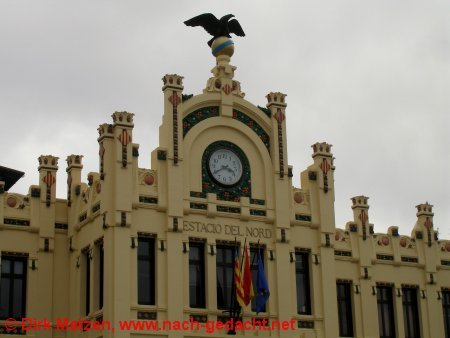 Valencia, Bahnhofsgebude von auen