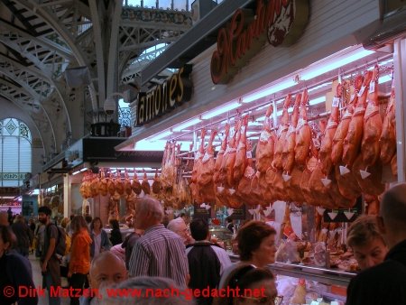 Valencia, Schinken in der Markthalle