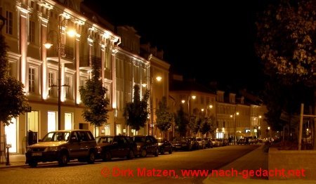Vilnius, Nachts am Rathausplatz