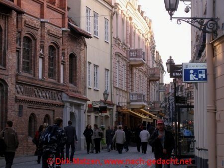 Vilnius, Einkaufsstrae in der Altstadt