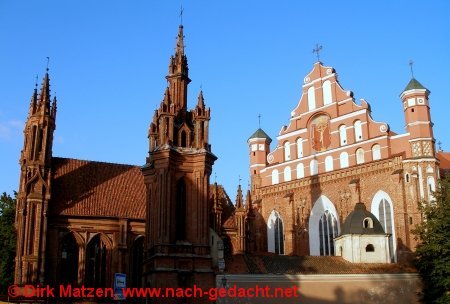 Vilnius, St.-Anna-Kirche und Bernadinerkirche