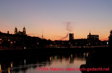 Vilnius, Abendstimmung an der Neris