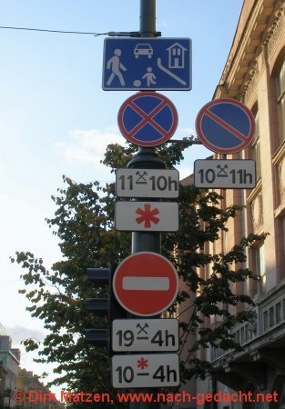 Vilnius, Verkehrsschilder
