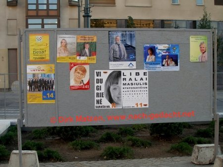 Vilnius, Wahlplakate