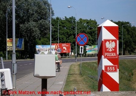 Grenzübergang nach Polen bei Kostrzyn