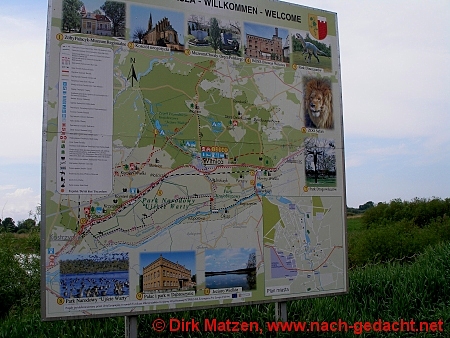 Witnica, Informationstafel