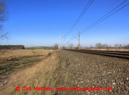 Wolin, Wandern auf Bahndamm