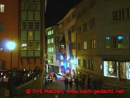 Zürich Stüssihofstatt nachts