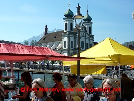 Luzern Reuss Ufer